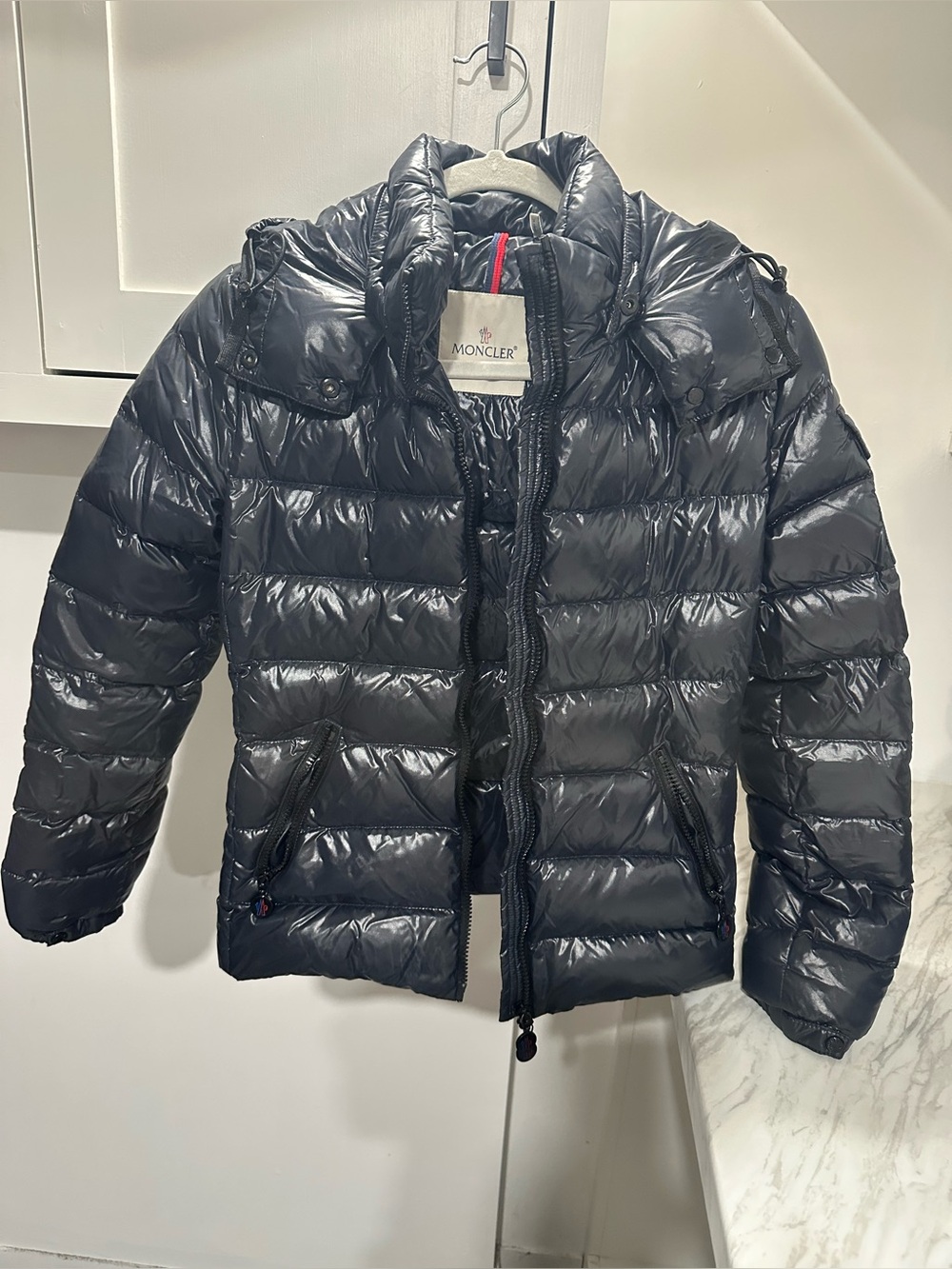 Moncler Womens navy blue Puffer Jacket